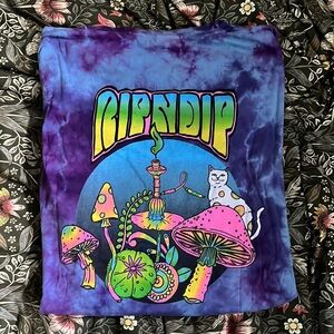 XL Long sleeves, purple, tie-dye shirt. Psychedelic sad boyz bruh